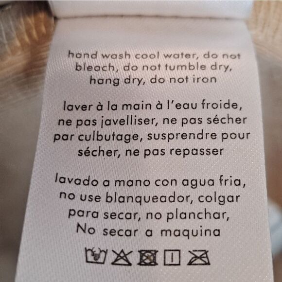 WeWoreWhat Beige Boat Neck Dress Sz S NWT - Picture 9 of 9